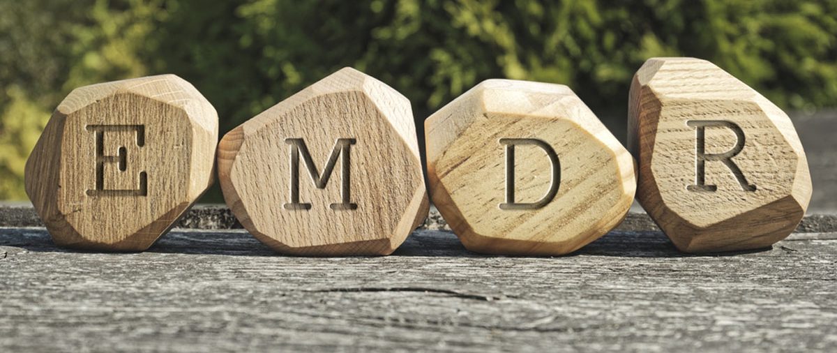 Letters,Emdr,Written,On,Wooden,Irregular,Blocks.,Eye,Movement,Desensitization.