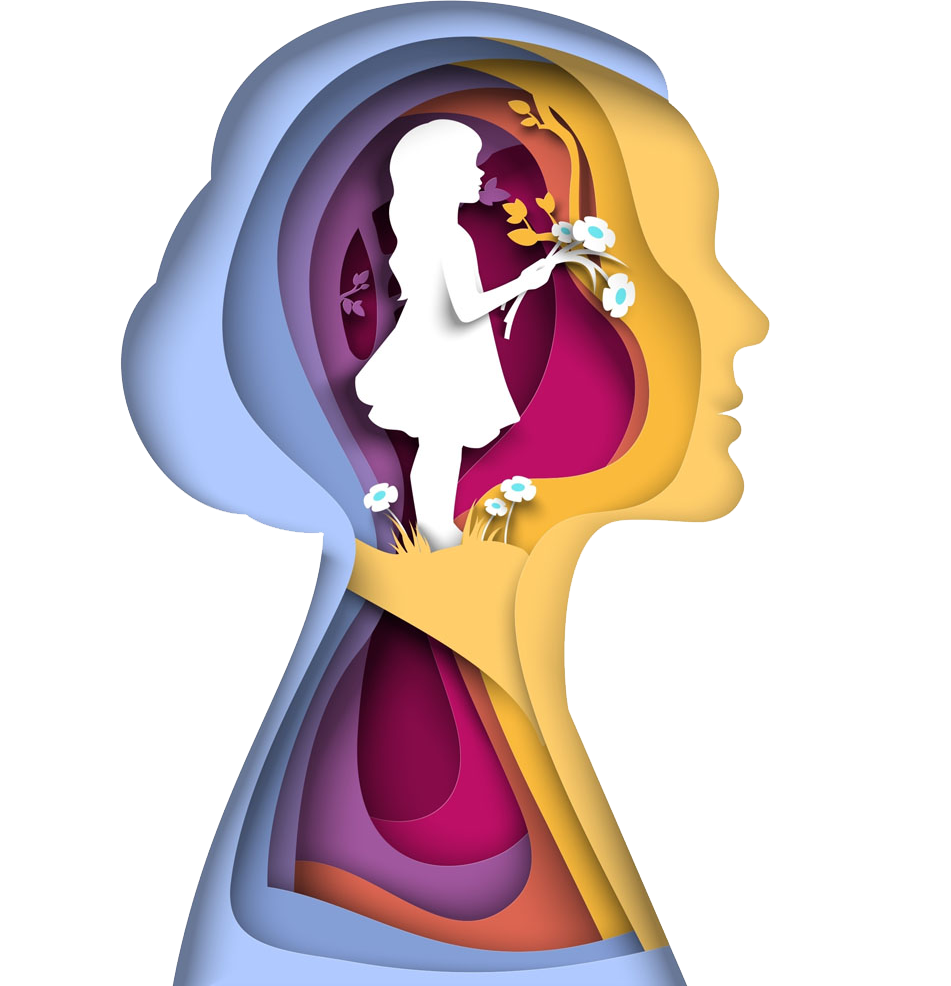 Psychology EMDR Illustration.